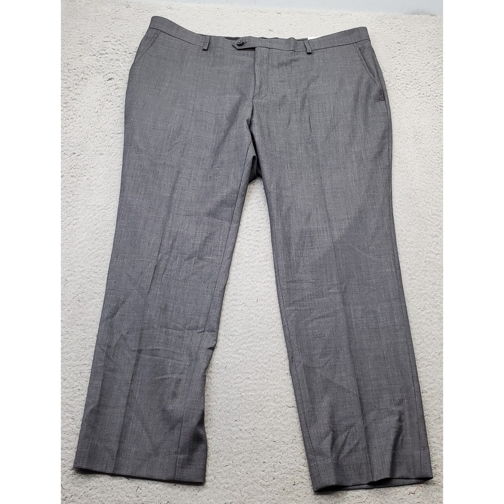 Collection by Michael Strahan Suit Pants Mens 40x29 Gray Modern Fit Flat Front